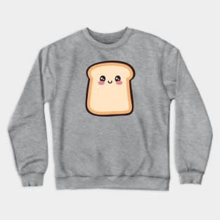 Cute Smiling Toast Bread Crewneck Sweatshirt